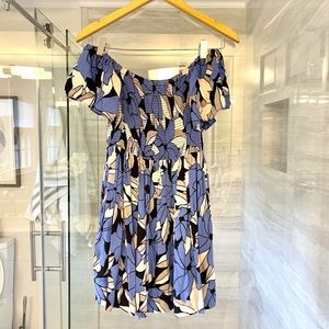 Free People Louise off shoulder floral dress XS